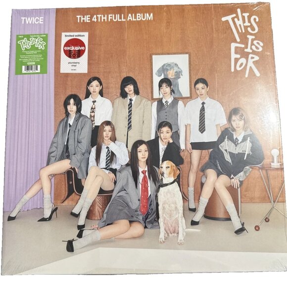 New & Sealed TWICE “This is For” Fourth Full Album in Plumberry Vinyl Exclusive - Picture 2 of 4